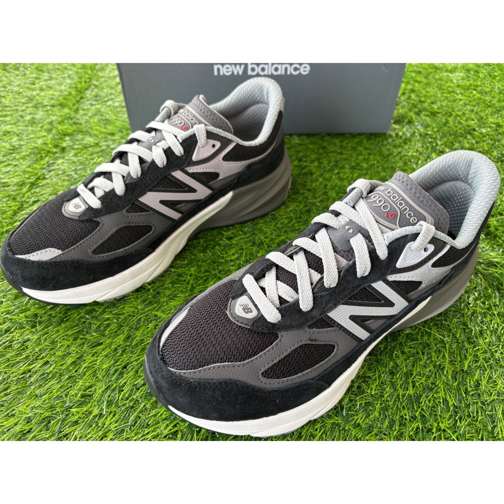 New Balance 990v6 Black Grey Suede Mesh Shoes GC990BK6 Womens 8.5 Kids 7 Mens 7